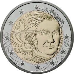 2 euro, France (Simone Veil)