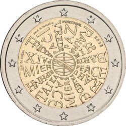 2 евро, Португалия (Монета для мира)