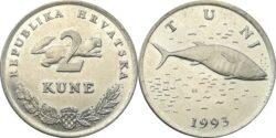 2 Croatian kuna 1993