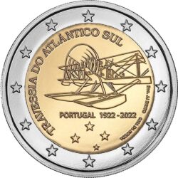 2 евро, Португалия (100-летие первого южноатлантического воздушного перехода)