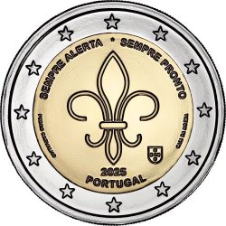 2 евро, Португалия (16-й Всемирный скаутский мут в Португалии)