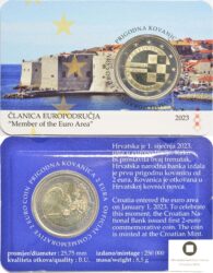 Croatia 2023 2 euro. Coincard