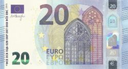 Euro banknote 20 euro 2015 obv