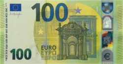 Euro banknote 100 euro 2019 obv