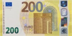 Euro banknote 200 euro 2019 obv