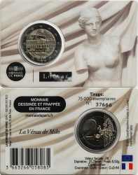 2 евро Франции 2025 в coincard. Лувр. Венера Милосская France 2 euro 2025 coincard. Louvre. Venus de Milo