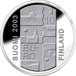 10 евро, Финляндия (200 лет со смерти Андерса Чюдениуса)