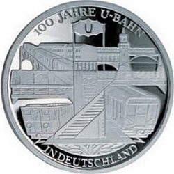 10 евро, Германия (100 лет метро в Германии)