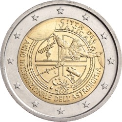 2 евро, Ватикан (Международный год астрономии)