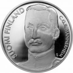 10 евро, Финляндия (300 лет Санкт-Петербургу и барон Маннергейм)