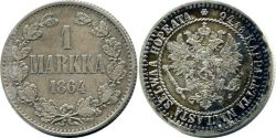 1 финская марка 1864 года