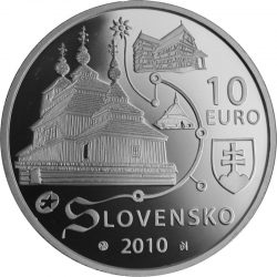 10 евро, Словакия (Деревянные церкви словацких Карпат)