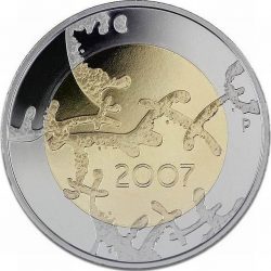 5 евро, Финляндия (90 лет независимости Финляндии)