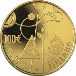 100 евро, Финляндия (90 лет независимости Финляндии)