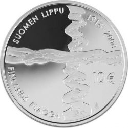 10 евро, Финляндия (Флаг Финляндии)