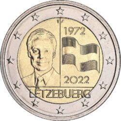 2 евро, Люксембург (50-летие флага Люксембурга)