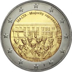 2 евро, Мальта (Совет большинства 1887 года)