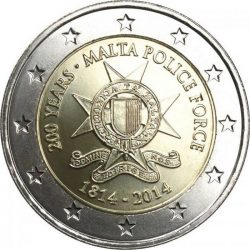 2 евро, Мальта (200 лет полиции Мальты)