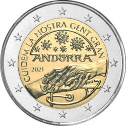 2 евро, Андорра (Мы заботимся о наших пожилых людях)