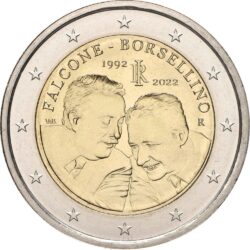 2 евро, Италия (30-летие со дня смерти Джованни Фальконе и Паоло Борселлино)