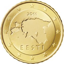 10 евроцентов Эстонии, аверс