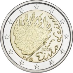 2 евро, Финляндия (90 лет со дня смерти Эйно Лейно)
