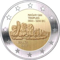 2 евро, Мальта (Храмы Хаджар-Кима)