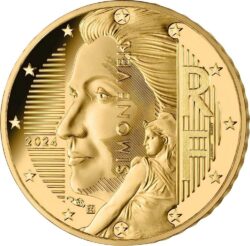 10 eurocent France 2024. Simone Veil