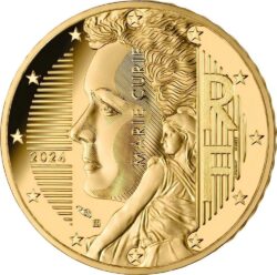 50 eurocent France 2024. Marie Curie