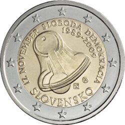2 евро, Словакия (20 лет бархатной революции)