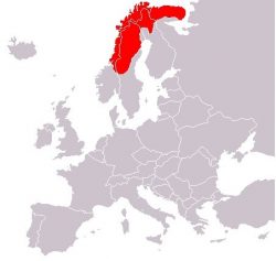 Лапландия на карте Европы
