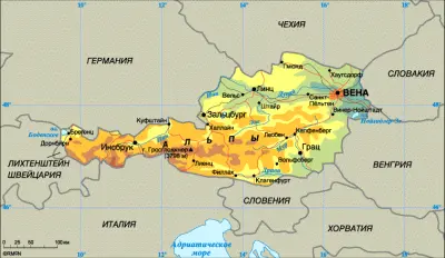 Карта Австрии