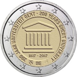 2 евро, Бельгия (200 лет с основания Гентского университета)