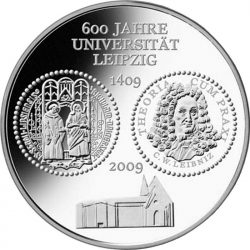 10 евро, Германия (600 лет Лейпцигскому университету)