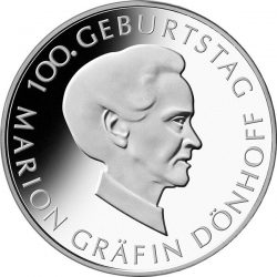 10 евро, Германия (100 лет со дня рождения графини Марион Дёнхофф)