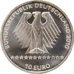 10 евро, Германия (Альпийский Чемпионат мира по горнолыжному спорту в Гармиш-Партенкирхене)