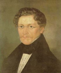Карл Шпицвег. Автопортрет. (1840/1842 гг., Museum Georg Schafer, Швайнфурт)