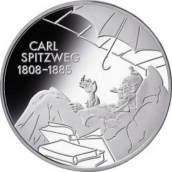 10 евро, Германия (200 лет со дня рождения Карла Шпицвега)