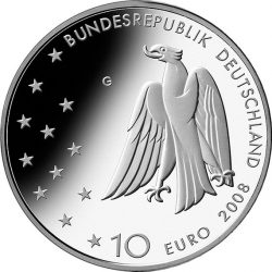 10 евро, Германия (125 лет со дня рождения Франца Кафки)