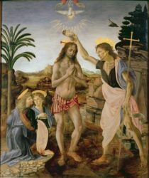 «Крещение Христа» (1472—1475, Уффици, Флоренция)